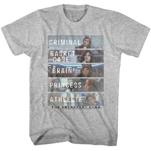 Breakfast Club Gray Adult T-Shirt