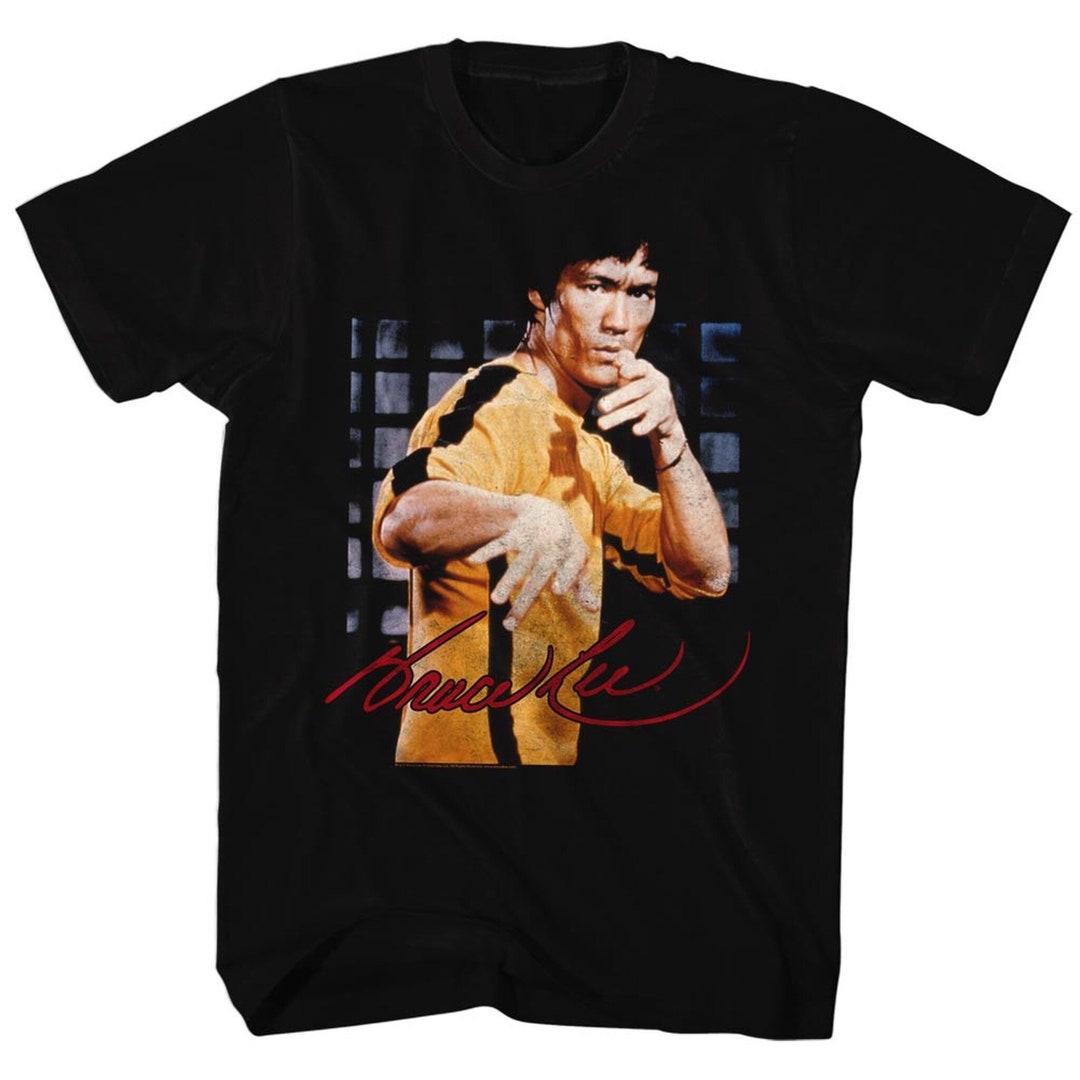 Bruce Lee Pose Black Adult T-shirt - Etsy