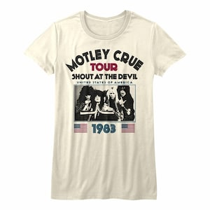 Motley Crue SATD 83 Natural Junior Women&#39;s T-Shirt