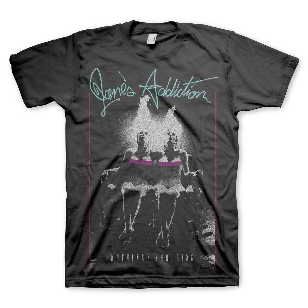 Jane's Addiction Nothing's Shocking T-Shirt - Official Band Merch Black Tee With Album Art