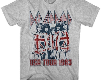 Def Leppard USA Tournee 1983 Heather Erwachsenen-T-Shirt