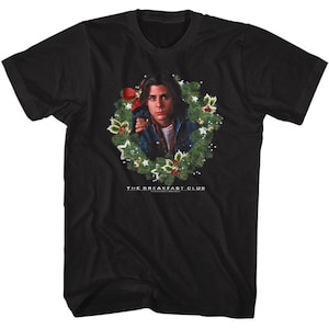 Breakfast Club Bender Christmas Black Adult T-Shirt