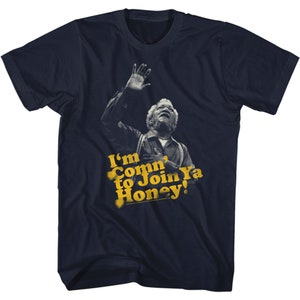 Redd Foxx Sanford and Son Comn To Ya Honey Navy T-Shirt