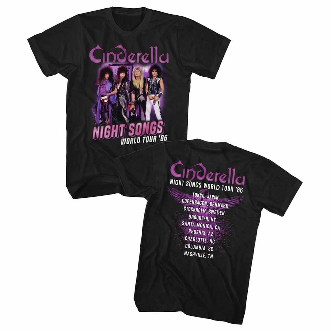 80年代LAメタル！シンデレラNight SongsジャケットTシャツ(L)の