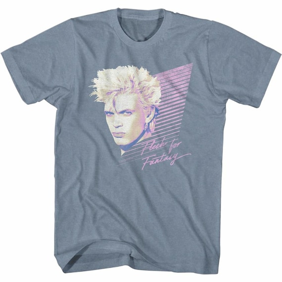 Billy Idol Flesh for Fantasy Indigo Heather Adult T-shirt - Etsy