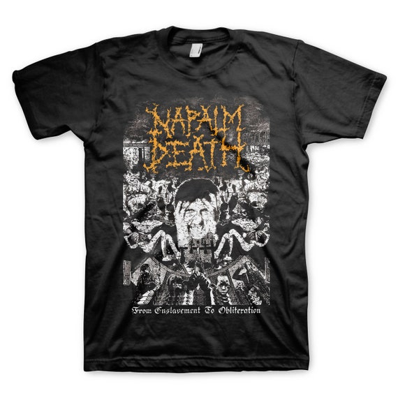 Napalm Death From Enslavement to Obliteration T-shirt - Etsy Canada