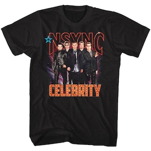 T-shirt adulte noir Celebrity NSYNC