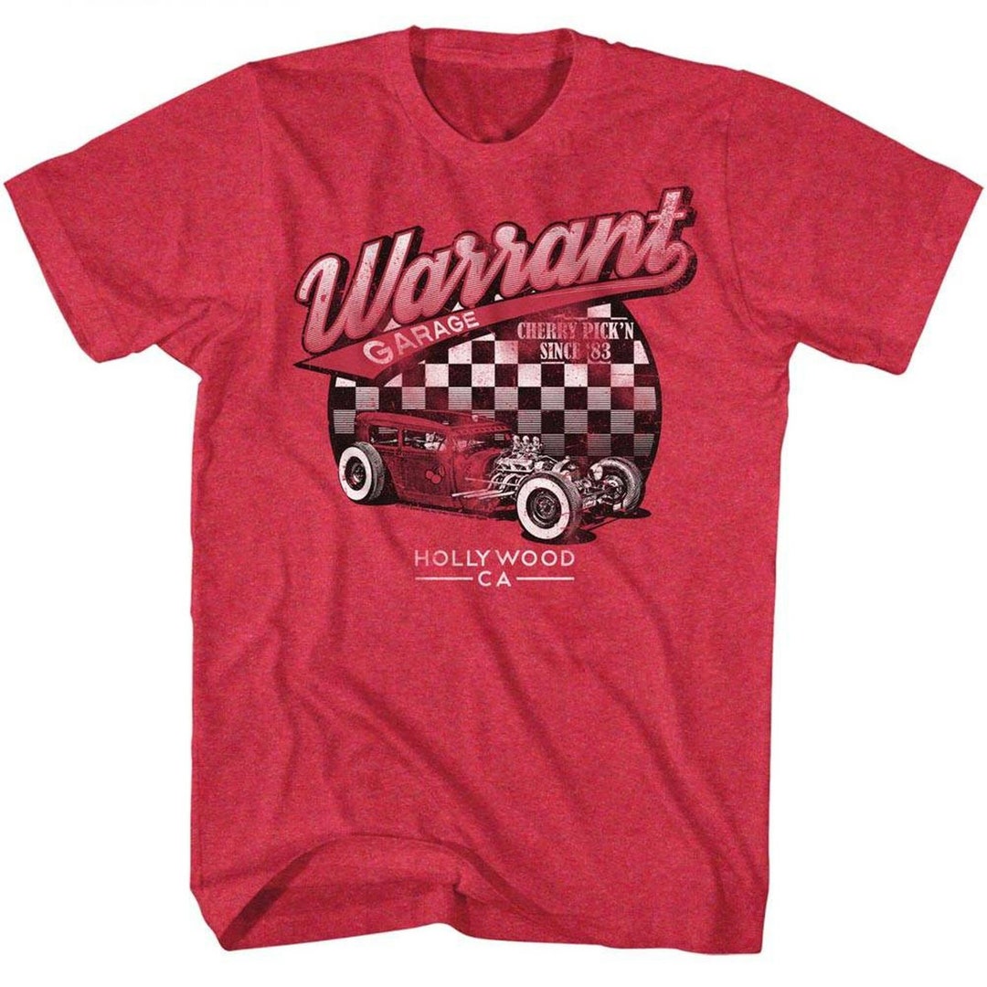 Warrant Garage Cherry Heather Adult T-shirt - Etsy