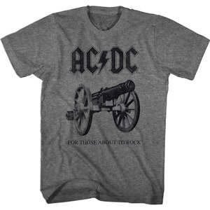 AC/DC About To Rock Again Graphite Heather Adult T-Shirt
