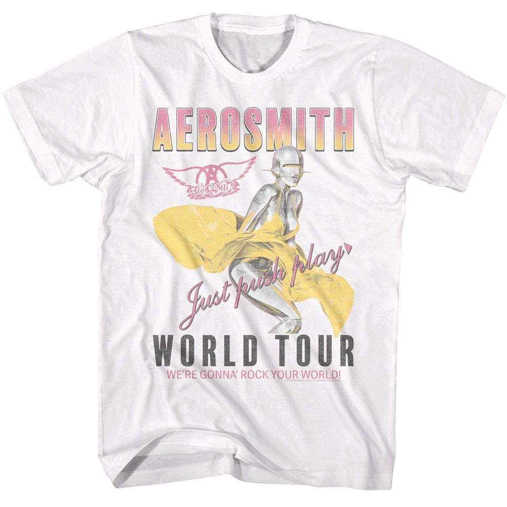 エアロスミス Tシャツ L ジャストプッシュプレイTシャツ バンドTシャツ新品 Just push play tee - Etsy 日本