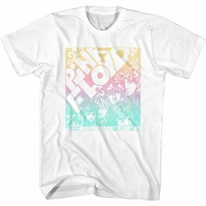 Pink Floyd Pastel Gradient White Adult T-Shirt