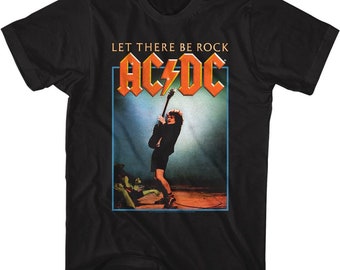 AC/DC Let There Be Rock Black Adult Classic T-shirt - Etsy