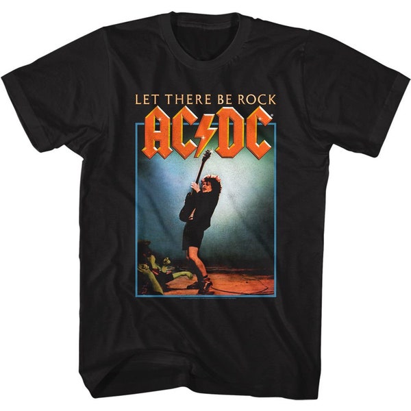 AC/DC Let There Be Rock Black Adult Classic T-Shirt