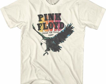 Pink Floyd First US Tour Natural Adult T-Shirt