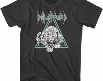 T-shirt adulte fumé double triangle Def Leppard