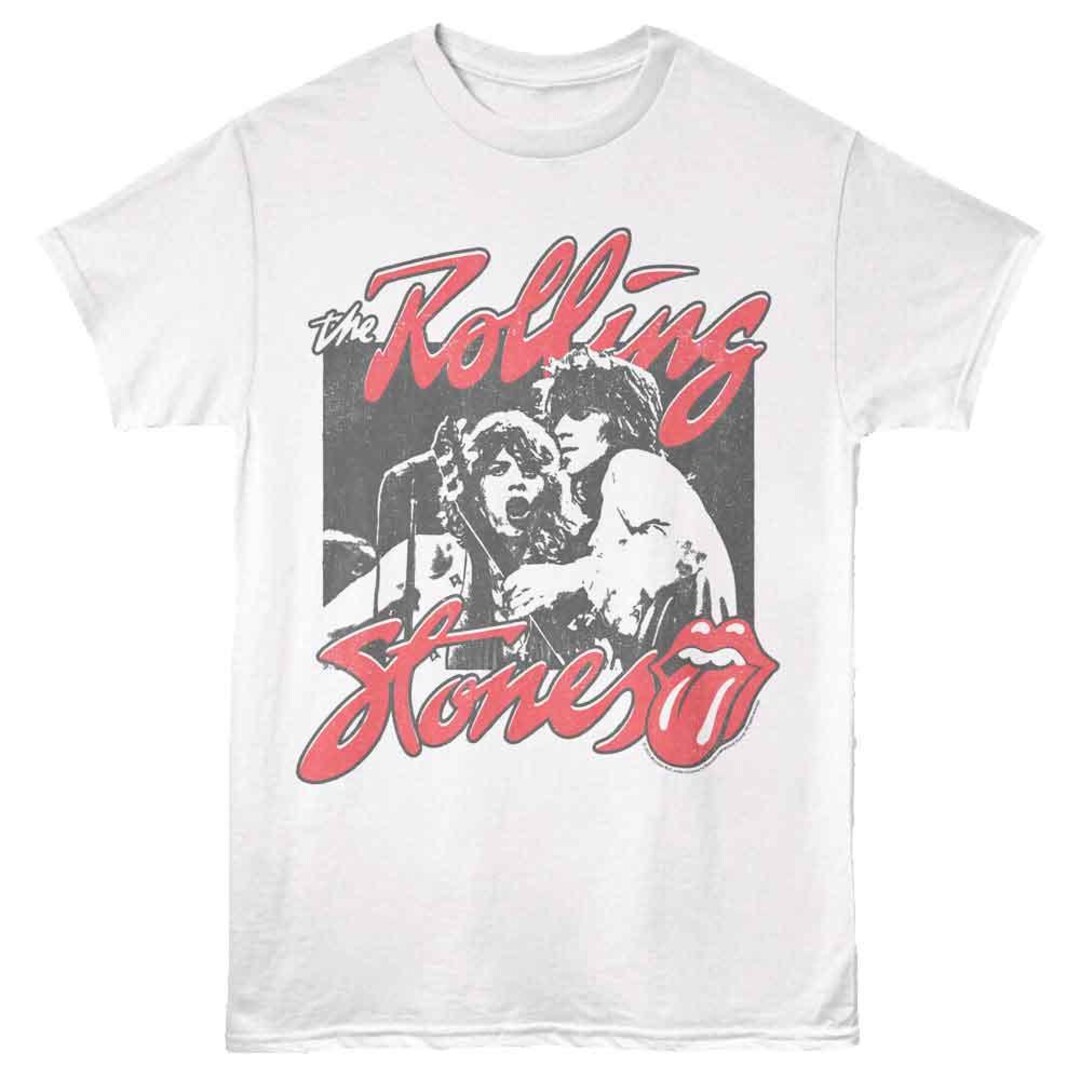 Rolling Stones Photo and Logo White T-shirt - Etsy