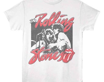 Rolling Stones Photo and Logo White T-shirt - Etsy