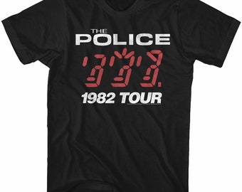 Officially Licensed the Police Black Shirt – Vintage Artwork Photo