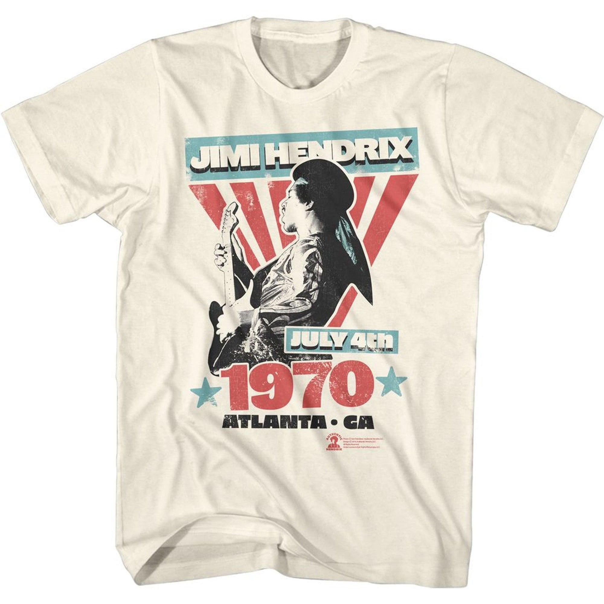 Discover Jimi Hendrix Atlanta Natural Adult T-Shirt