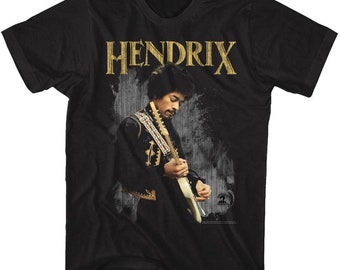 Jimi Hendrix Black Adult T-Shirt