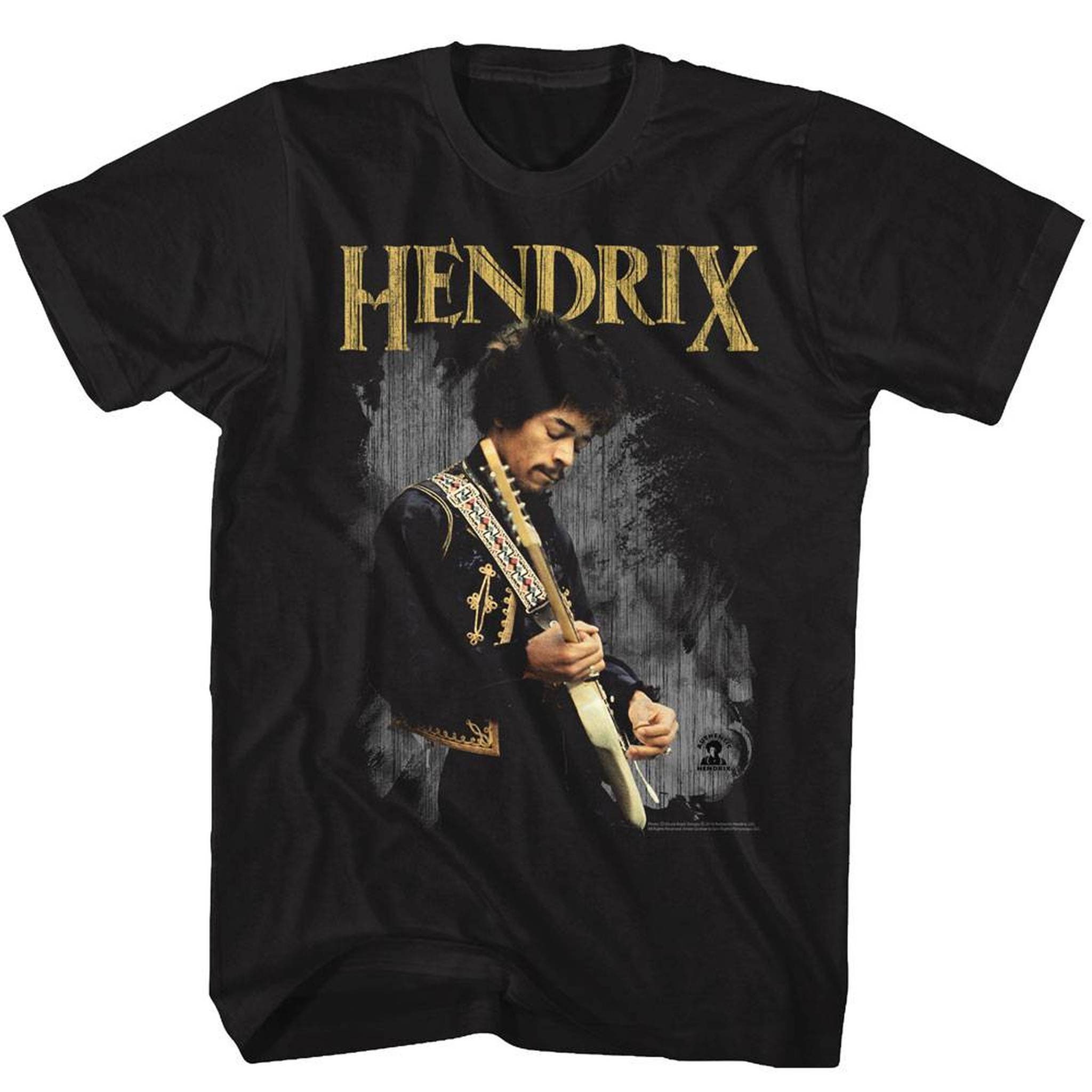 Jimi Hendrix Black Adult T-shirt - Etsy