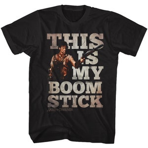 Army of Darkness Classic My Boomstick Black Adult T-Shirt