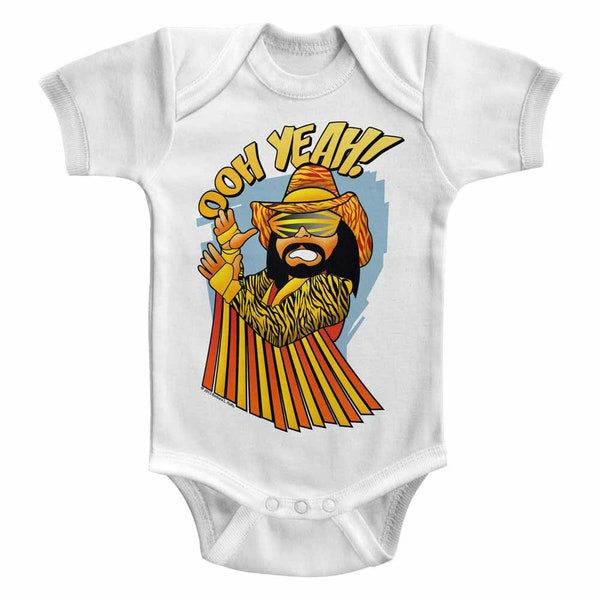 Macho Man Baby Oh White Infant Baby Onesie T-Shirt