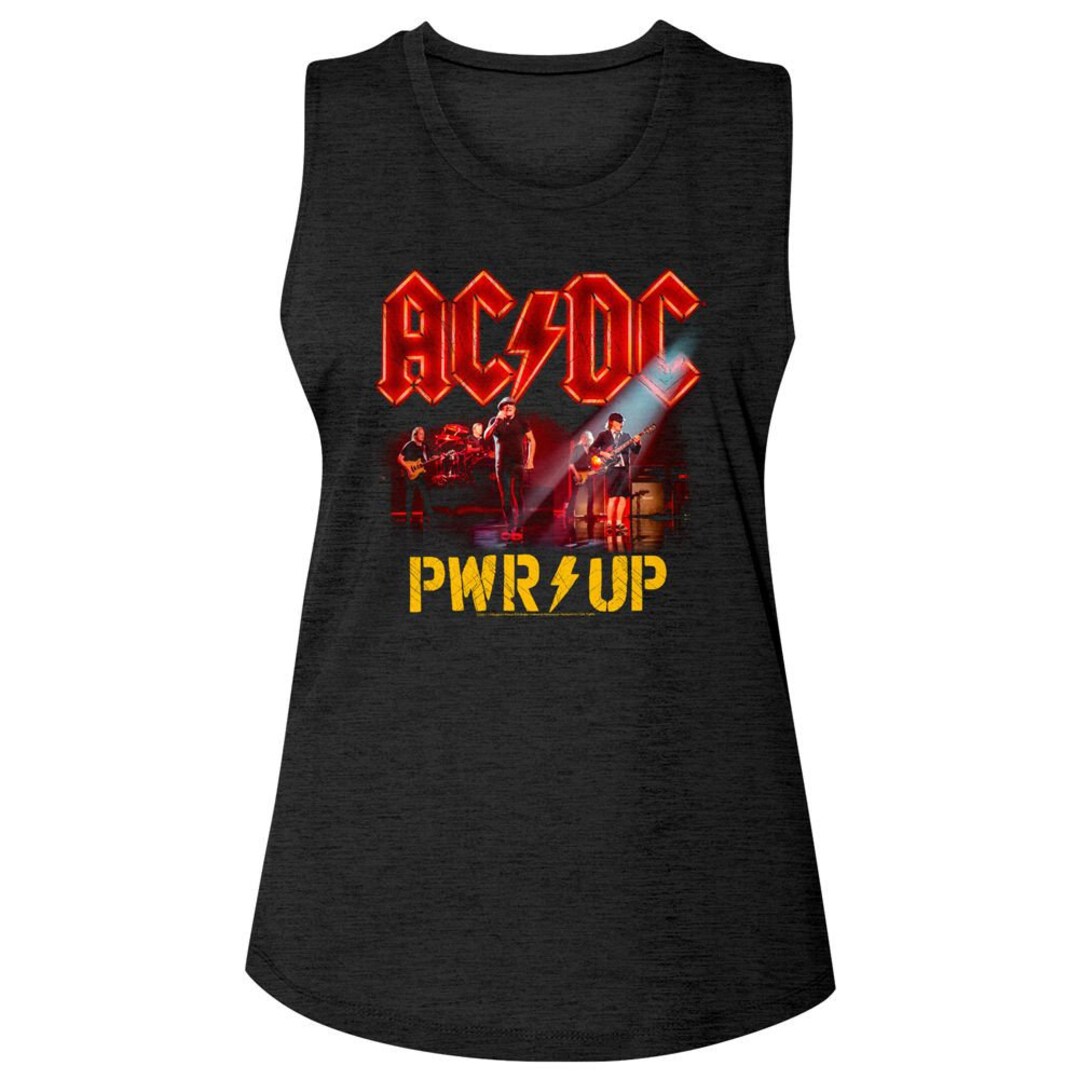 AC/DC PWRUP Band Photo Black Women's Muscle Tank Top T-shirt - Etsy