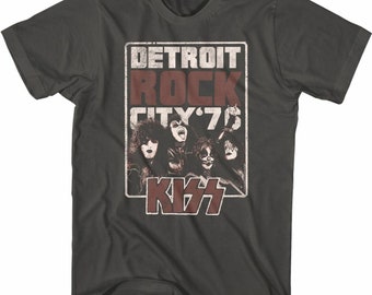 Kuss Detroit Rock City Rauch T-Shirt für Erwachsene