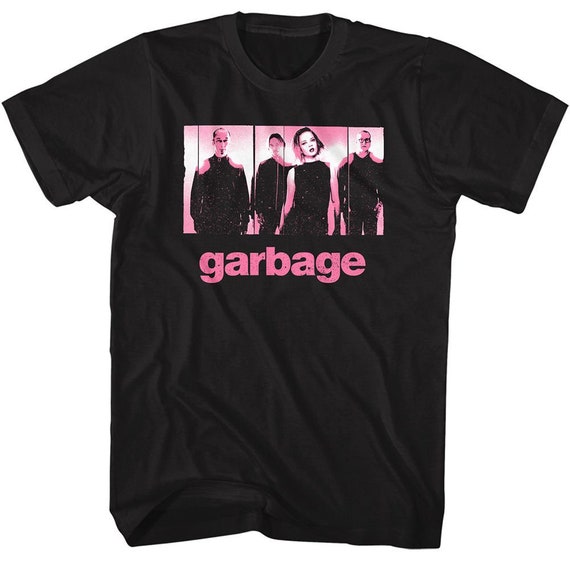 デパート 送料無料 Black Offset Pink Garbage Adult Etsy - T-shirt ミュージシャン