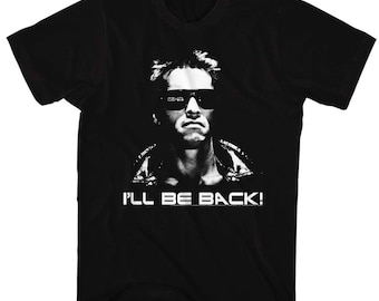 Terminator I'll Be Back Black Adult T-Shirt
