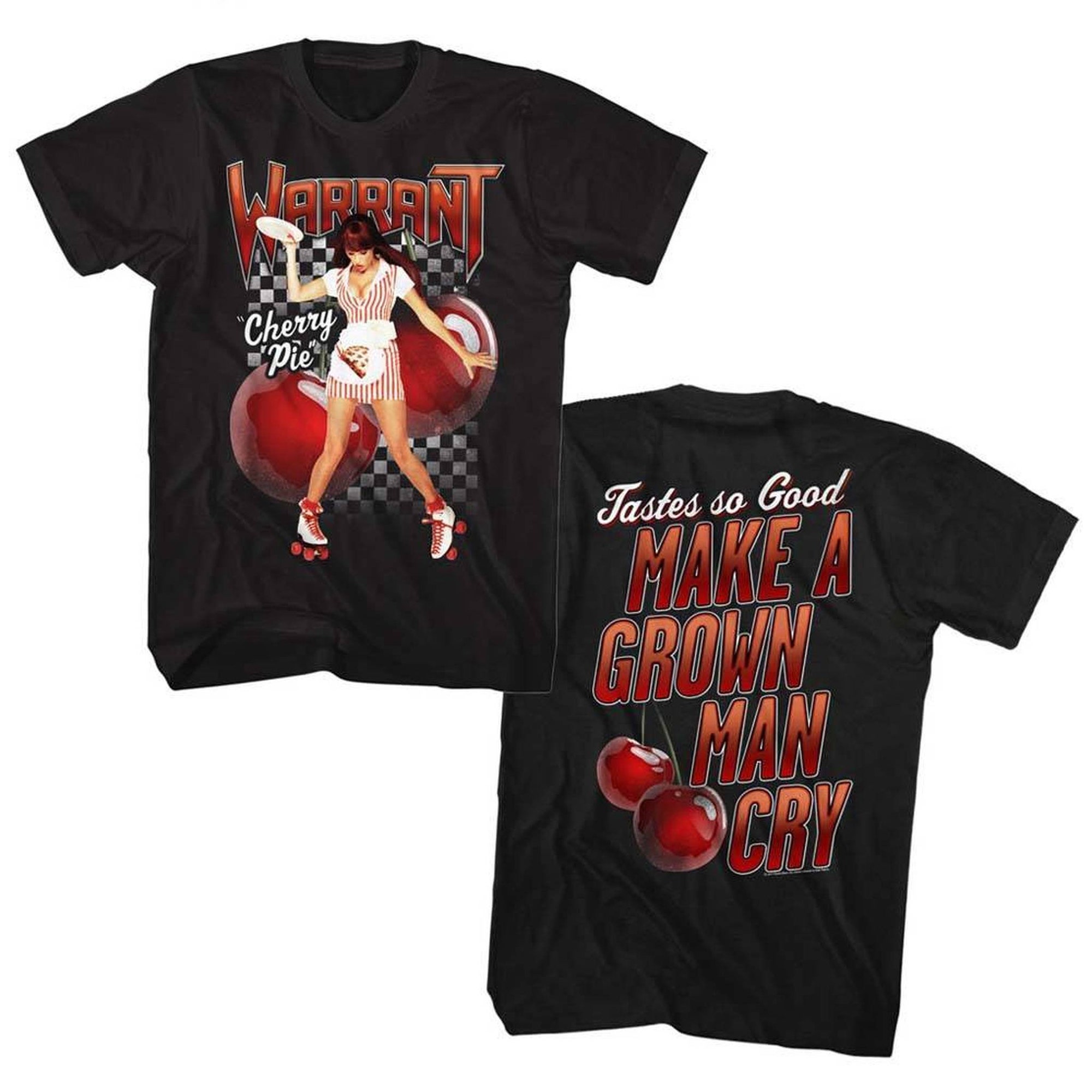 Warrant Cherry Pie Double Sided T-Shirt
