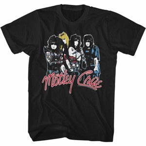 Motley Crue Band Logo Black Adult Classic T-Shirt