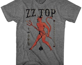Camiseta adulta ZZ Top Tonnage Tour Graphite Heather