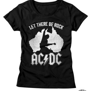 AC/DC Australia Black Junior Women&#39;s T-Shirt