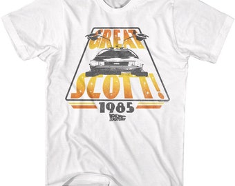 Back to the Future Great Scott 1985 White T-Shirt