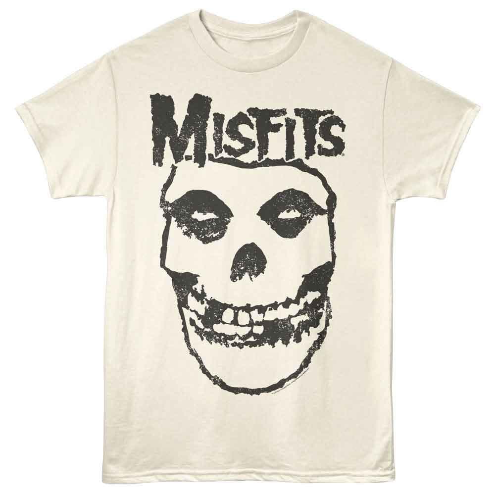 Misfits Skull Inverted Natural T-shirt - Etsy