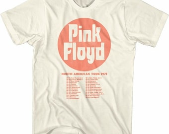 Camiseta para adultos Pink Floyd Front Dates Natural