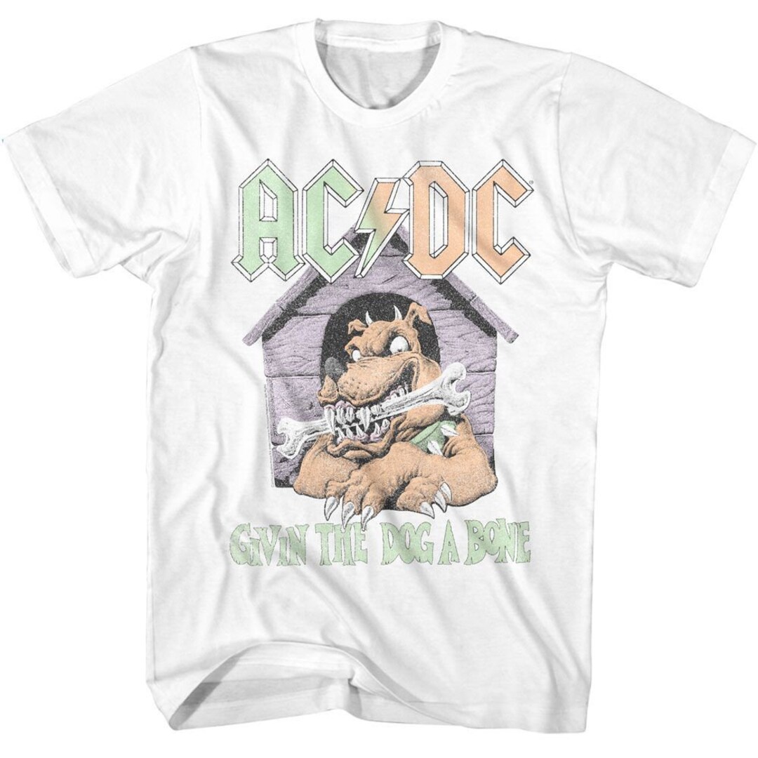 AC/DC Givin the Dog A Bone White T-shirt - Etsy