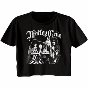 Motley Crue Crue Crew Black Women's Festival Cali Crop T-Shirt