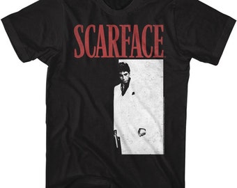 Zwart T-shirt Scarface Meng