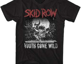 Skid Row on Tour Youth Gone Wild Concert T 80's Double Sided