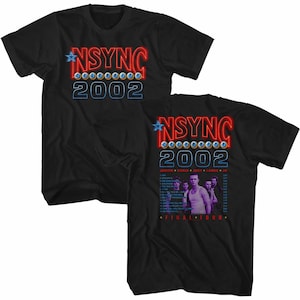 NSYNC Celebrity 2002 T-shirt noir adulte