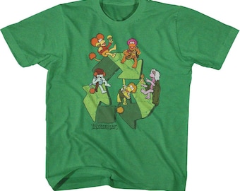 Fraggle Rock Recycle Symbol T-shirt vert vintage pour tout-petit