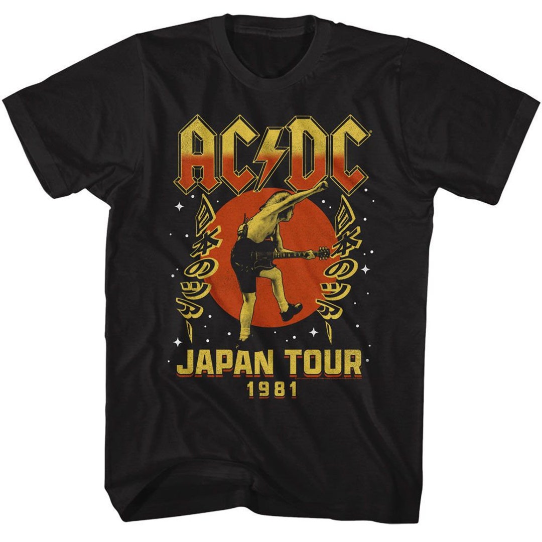 AC/DC Japan Tour 1981 Black Adult T-shirt - Etsy Canada