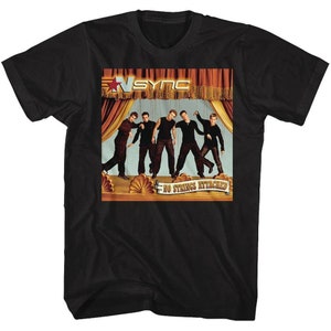 T-shirt adulte noir sans fil NSYNC