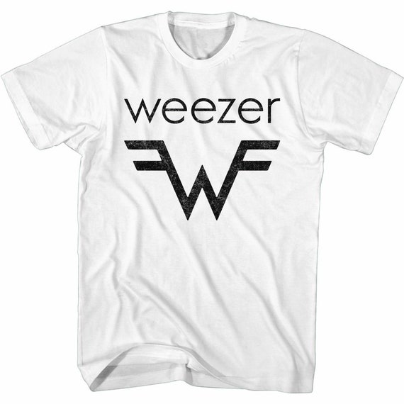 Weezer Weezer and W Logo White Adult T-shirt - Etsy