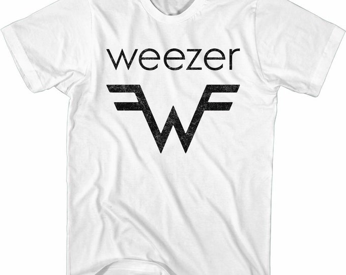 Weezer Weezer and W Logo White Adult T-shirt - Etsy
