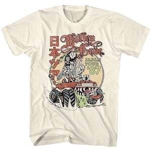Motley Crue Japan Tour Natural Adult T-Shirt