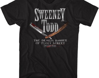 Sweeney Todd Realistic Razor Black T-Shirt